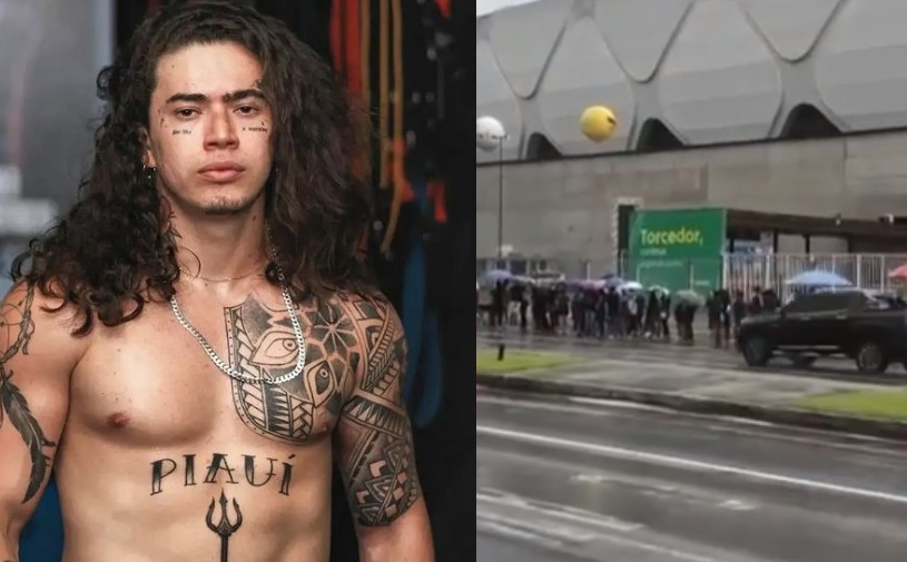 Horas antes de show de Whindersson, público forma fila na Arena da Amazônia
