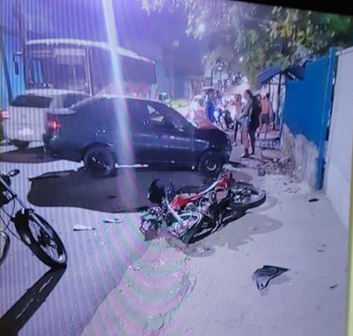 Motorista bêbado atropela e mata motociclista em rua de Manaus