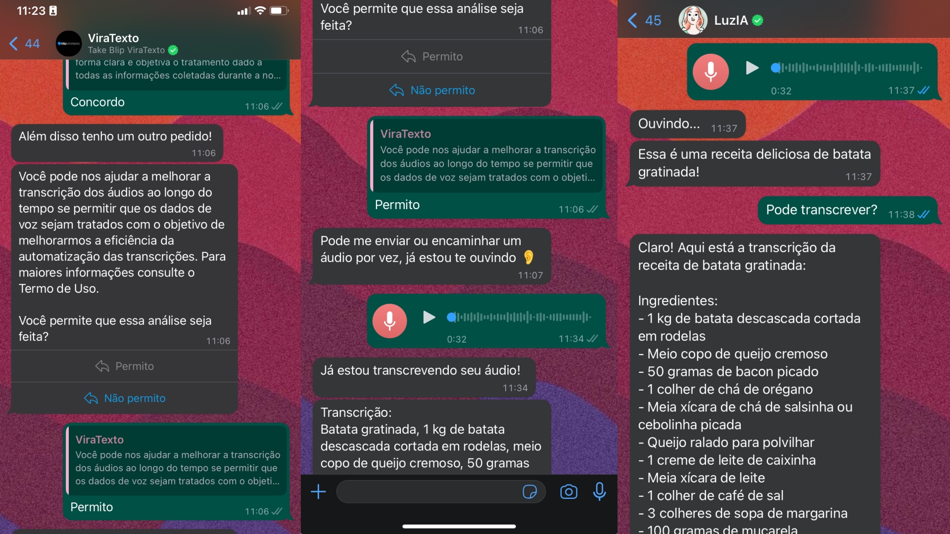 Áudio grande no WhatsApp? Saiba como transcrever gravações em texto
