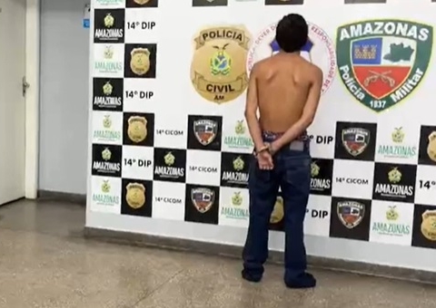 Suspeito de assalto é preso após cair de moto ao tentar fugir da polícia em Manaus