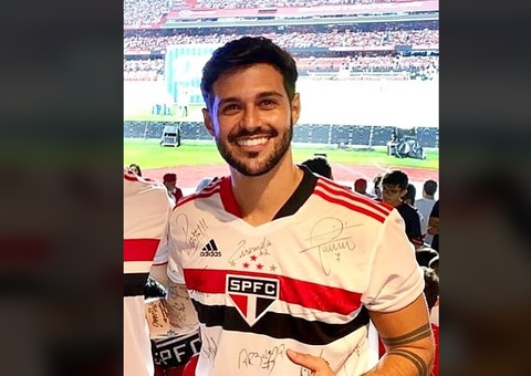 São Paulino, ex-BBB Rodrigo Mussi volta ao Morumbi 7 meses após grave acidente
