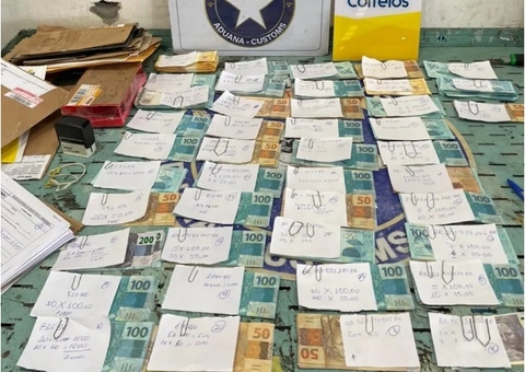 Receita Federal apreende quase R$ 70 mil em dinheiro falso em encomendas em Manaus