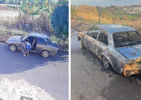  Vídeo: Mulher ateia fogo em carro do marido após descobrir que ele foi ao bar