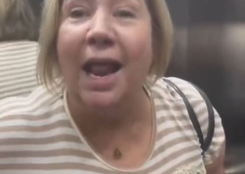 Vídeo: Mulher volta a cometer ataques homofóbicos após ser solta em SP