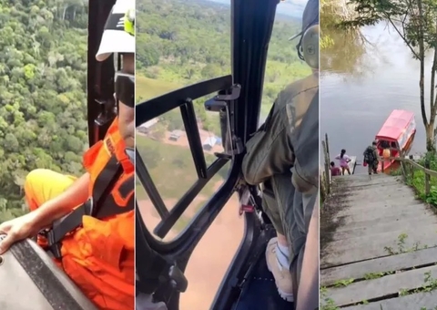 Bombeiros fazem busca por jovem que desapareceu ao sair para caçar no Amazonas