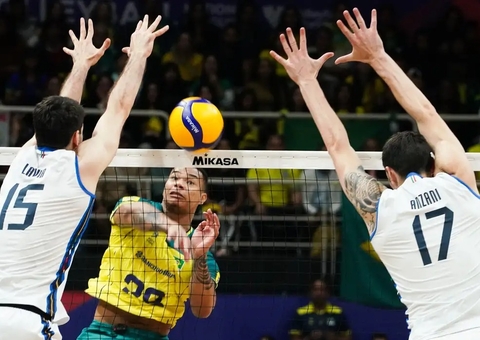 Seleção brasileira cai diante da Itália no Ginásio do Maracanãzinho