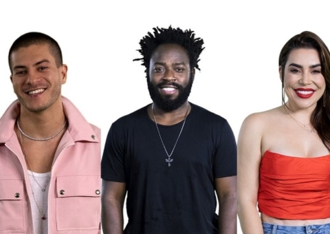 Arthur, Douglas e Naiara estão no terceiro paredão do BBB22