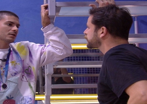 Gustavo tranquiliza Arthur sobre paredão: 'não é teu nome que tá ventilando'