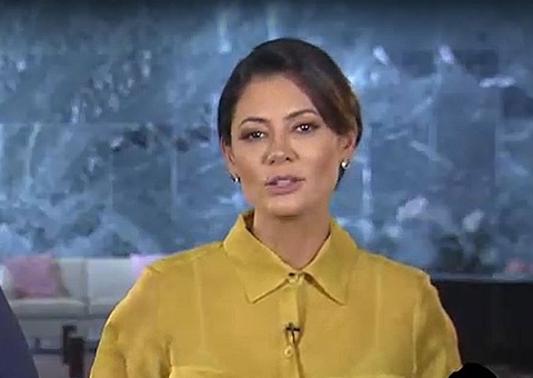 Primeira-dama Michelle Bolsonaro faz pronunciamento de Dia das Mães 
