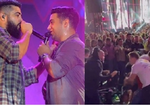 Henrique e Juliano encerram show às pressas após briga 