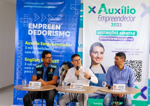 Prefeito anuncia ‘Auxílio Empreendedor 2022’ e ‘English Manaus’; saiba como participar
