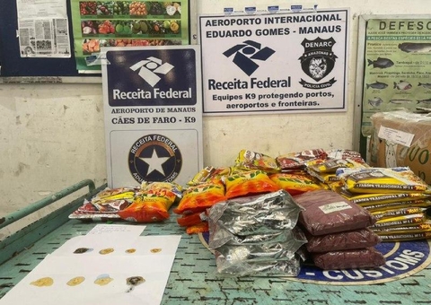 Droga escondida em farofa, café e açaí é apreendida nos Correios em Manaus