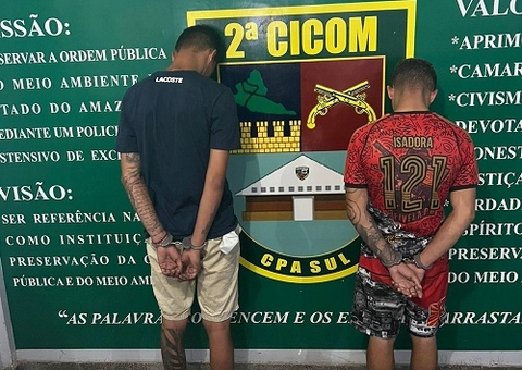 Polícia fecha o cerco e prende dupla com drogas em Manaus