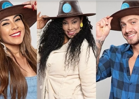 Ingrid, Rosi e Vini disputam prova do fazendeiro