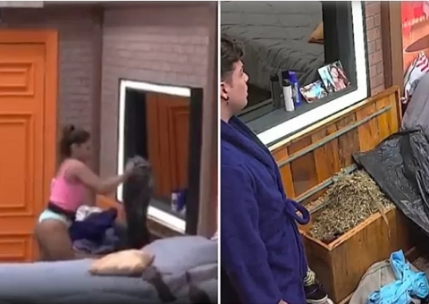 Ingrid joga cocô de cavalo nas roupas de Vini: 'Só fala m*rda'