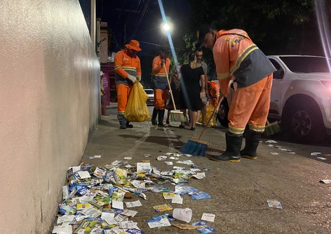 Força-tarefa da prefeitura reforça a limpeza de Manaus após as eleições