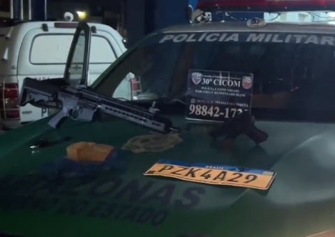 Integrante do CV é preso com drogas e fuzil falso após ser dedurado em Manaus
