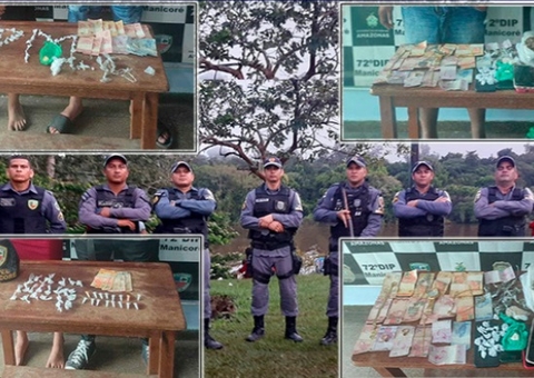 Casal é preso vendendo drogas durante 'Festa do Açaí' no Amazonas