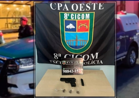 Adolescente é apreendido com arma de fogo em escola de Manaus