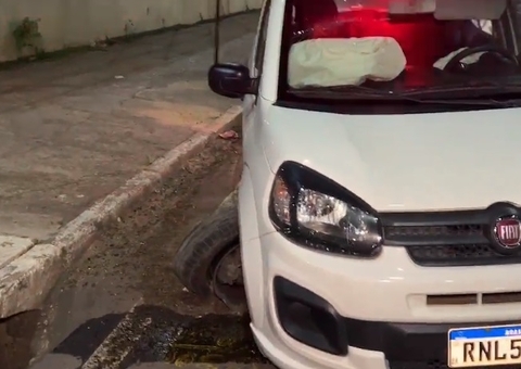 Homem escapa de ser morto pelo tribunal do crime ao causar acidente em avenida de Manaus