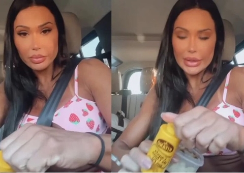 Gracyanne Barbosa ensina truque para comer comida estragada; vídeo