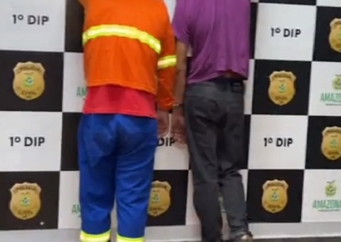 Dupla em moto roubada é presa ao tentar fugir da polícia em Manaus