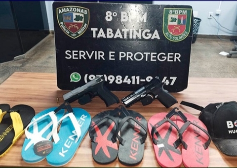Trio é preso suspeito de roubar chinelos no Amazonas