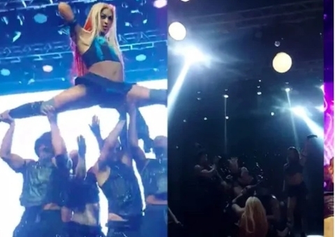 Pabllo Vittar leva tombo durante show; vídeo