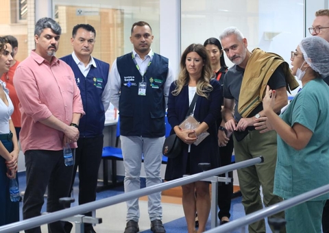 Equipe técnica da OMS visita Hospital Delphina Aziz em Manaus