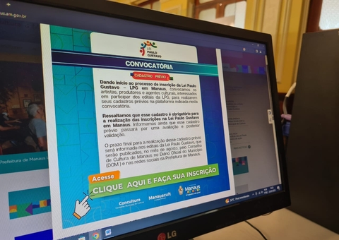 Artistas são convocados para realizarem cadastro prévio para editais da Lei Paulo Gustavo em Manaus