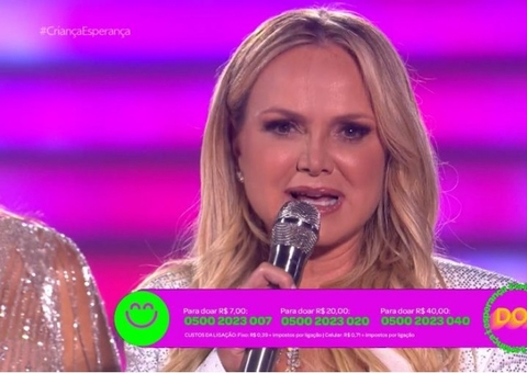 Eliana pede doações para Teleton, do SBT, ao vivo durante Criança Esperança
