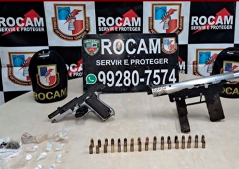 Trio é preso com submetralhadora em velório de traficante em Manaus