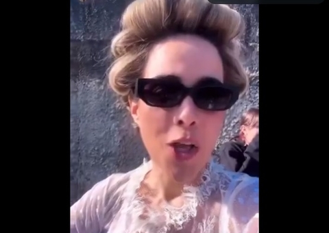 Carro que levava Wanessa Camargo para o SBT pega fogo; vídeo