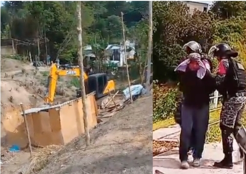 Cinco pessoas são presas durante reintegração de posse na Avenida das Flores