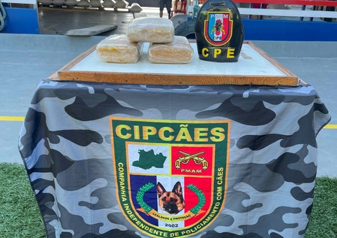 Três quilos de maconha, avaliados em mais de R$ 70 mil, são apreendidos em Coari