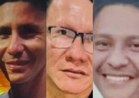 Polícia divulga imagens de três homens que desapareceram em Manaus