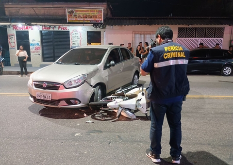 Motociclista empresta moto para passear e é atingida por carro no Educandos