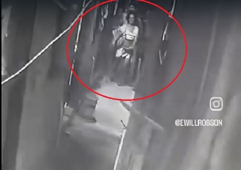 Vídeo mostra suspeita de incendiar 'cativeiro' de influencer em Manaus