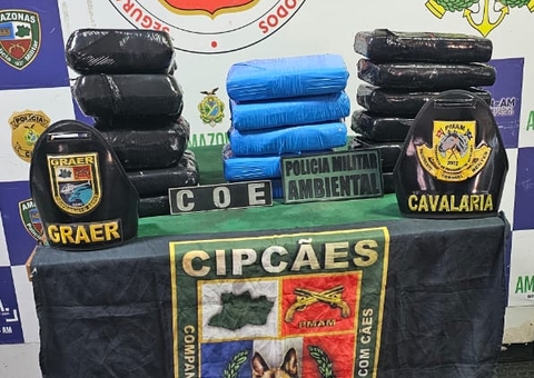 Mais de 30kg de drogas avaliados em R$1,5 milhão são apreendidos em Coari