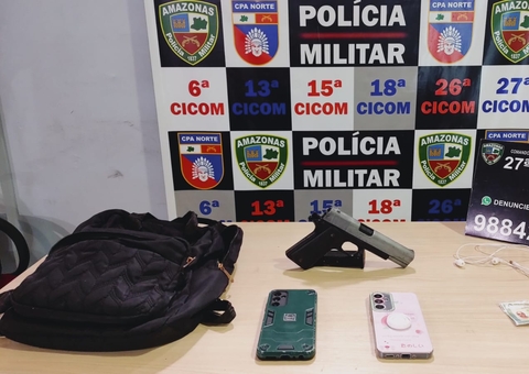 Dupla é presa após cometer assaltos com arma falsa no Novo Aleixo