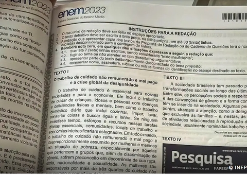 Inep divulga cartilha com orientações para redação do Enem; confira