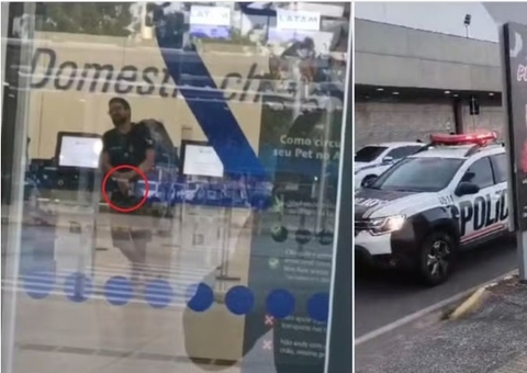 Policial ameaça atirar nas pessoas em aeroporto de Fortaleza