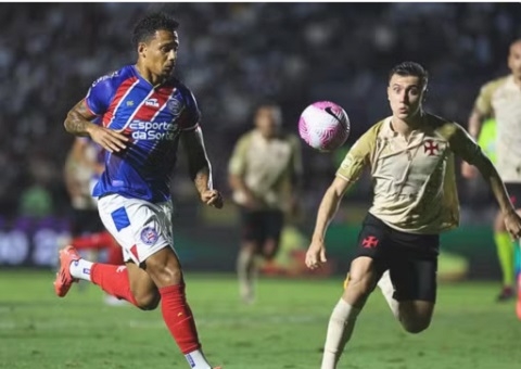 Vasco vive drama, mas bate Bahia em noite de cinco gols