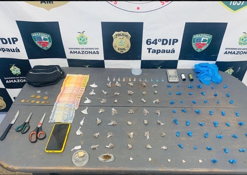 Cunhados são presos e adolescente é apreendida por suspeita de tráfico em Tapauá