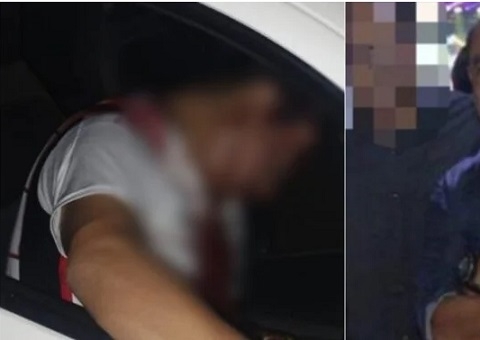 Câmera flagra PM com homem antes de ser baleado na cabeça em Manaus