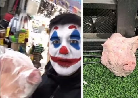 Corintiano que jogou cabeça de porco é liberado após prestar depoimento