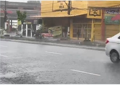 Alagamento e queda de árvores: Manaus registra 10 ocorrências durante chuva