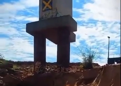 Erosão sob a Ponte Rio Negro causa preocupação por risco de desabamento