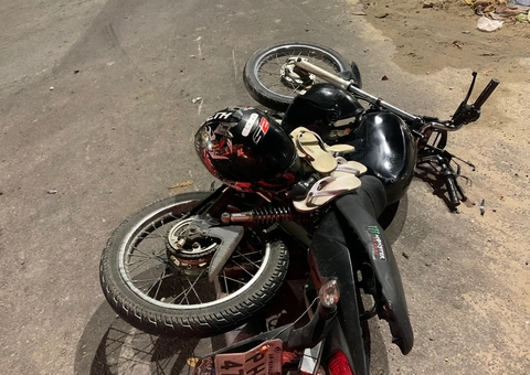 Casal e bebê em moto são atingidos por motorista de app na Cidade Nova