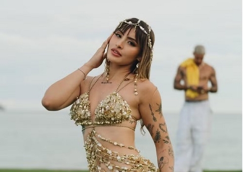 Filipe Ret bloqueia fãs que criticaram look de Agatha Sá no Réveillon